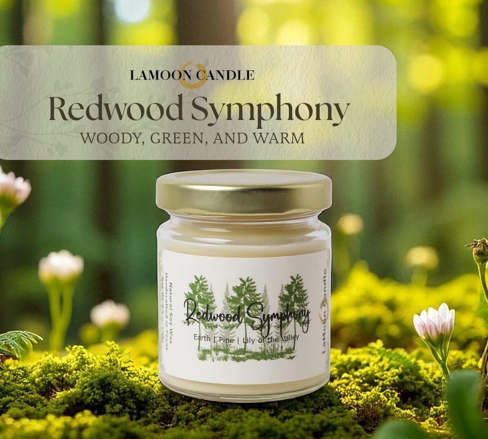Redwood Symphony | Wild Rose, Lily & Forest Moss Soy Candle