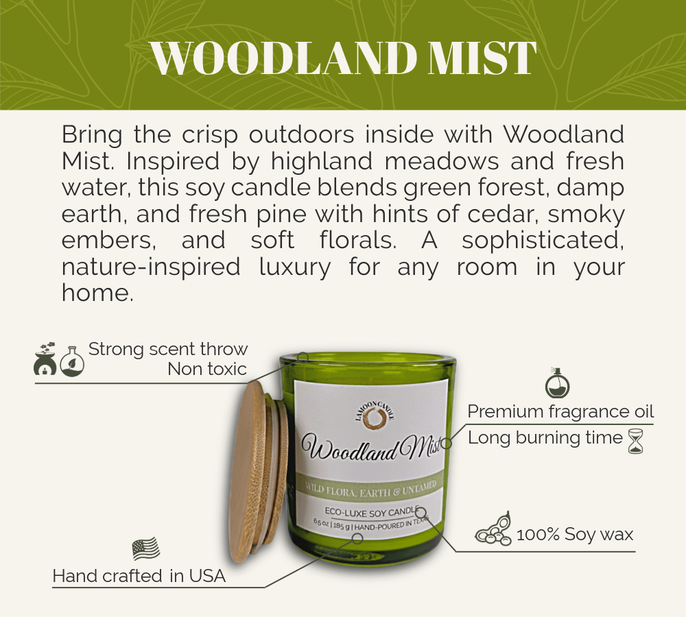 Woodland Mist - Soy Wax Candle - LaMoon Candle
