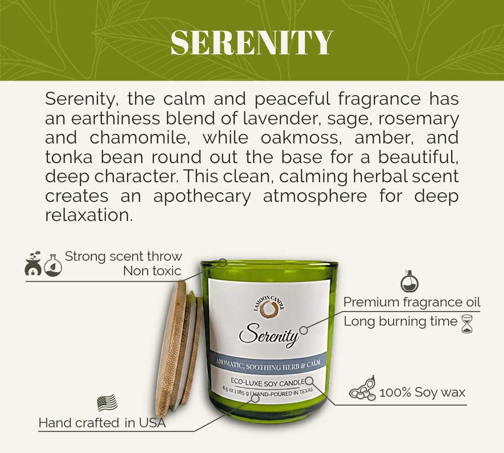 Serenity - Soy Wax Candle - LaMoon Candle