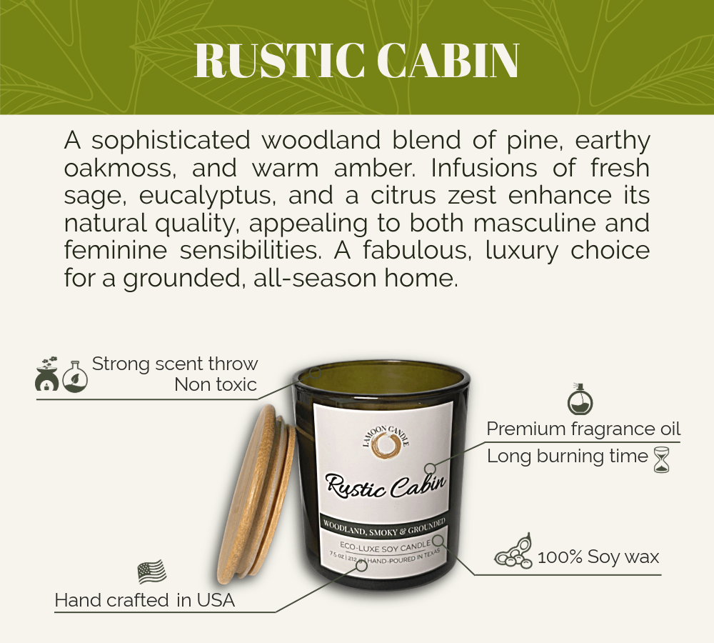 Rustic Cabin - Vintage Green Tumbler Soy Wax Candle - LaMoon Candle