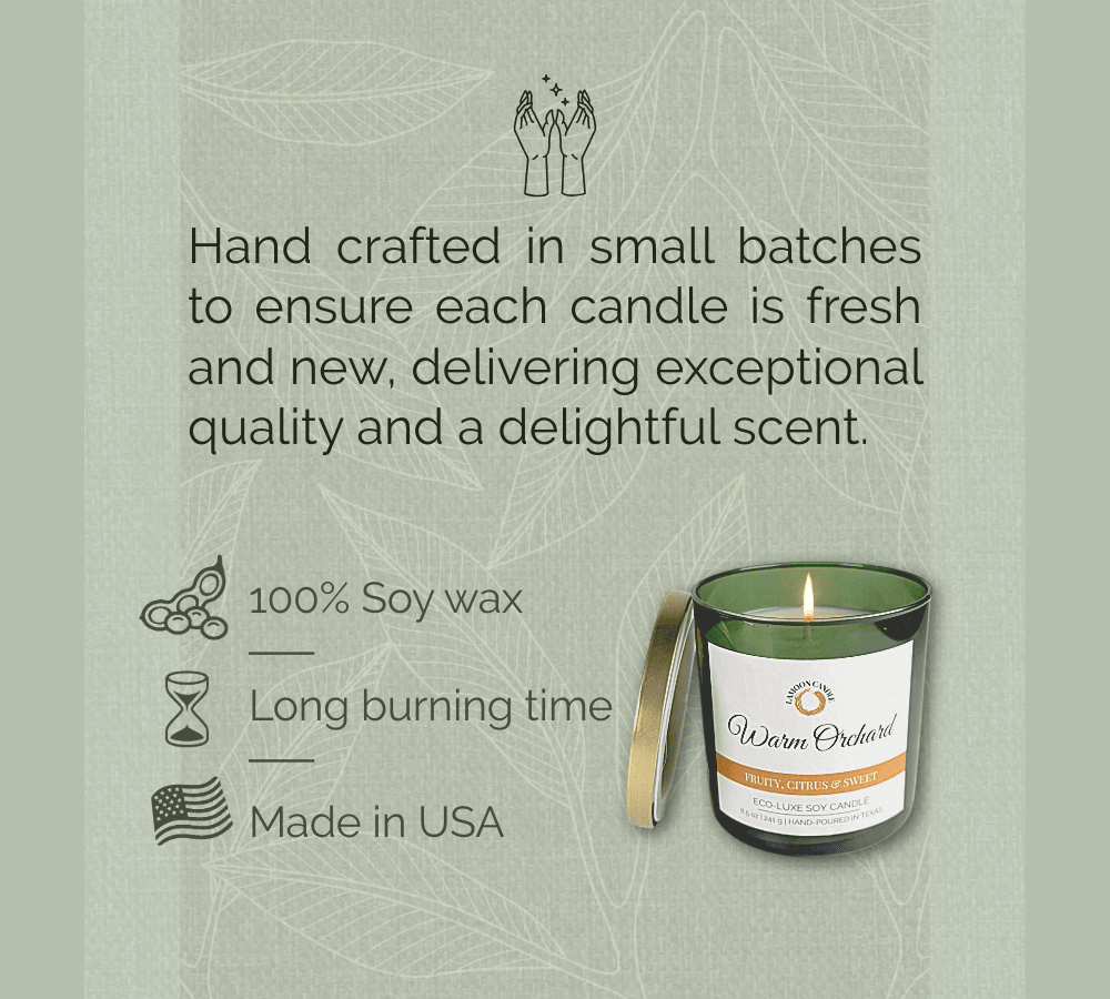 Warm Orchard - Forest Green Tumbler Soy Wax Candle - LaMoon Candle