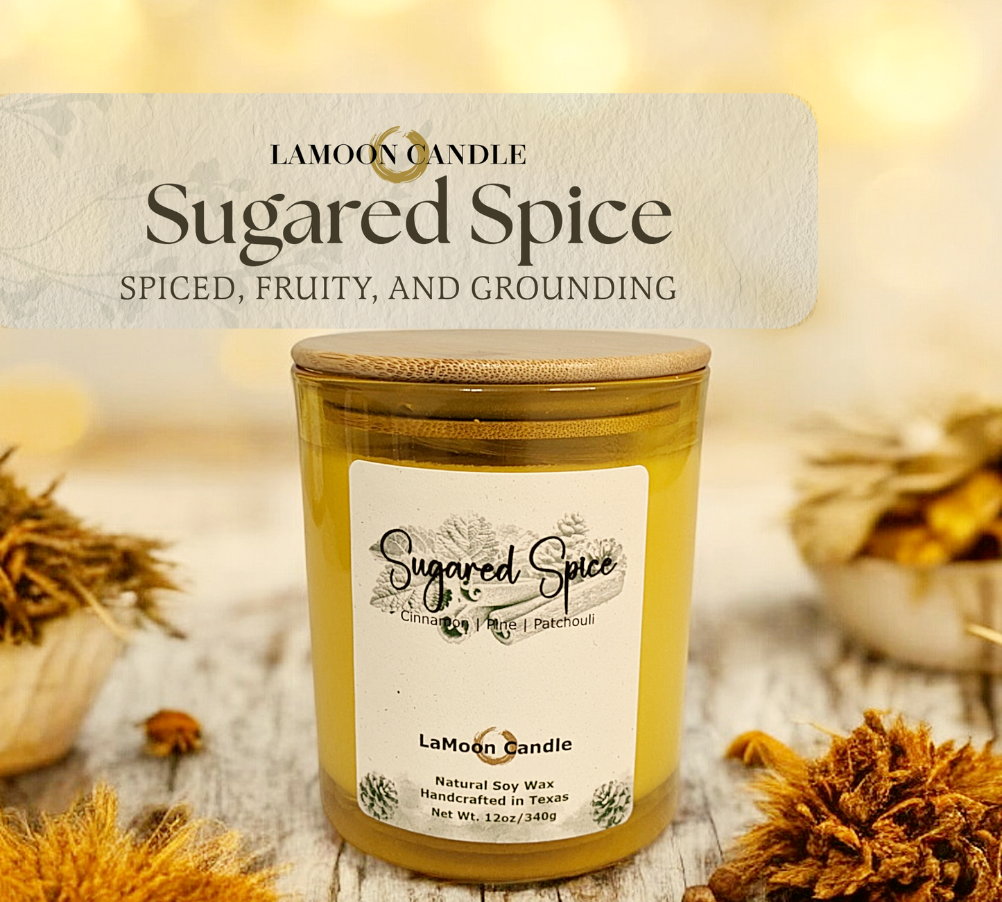 Sugared Spice - Large Soy Wax Candle