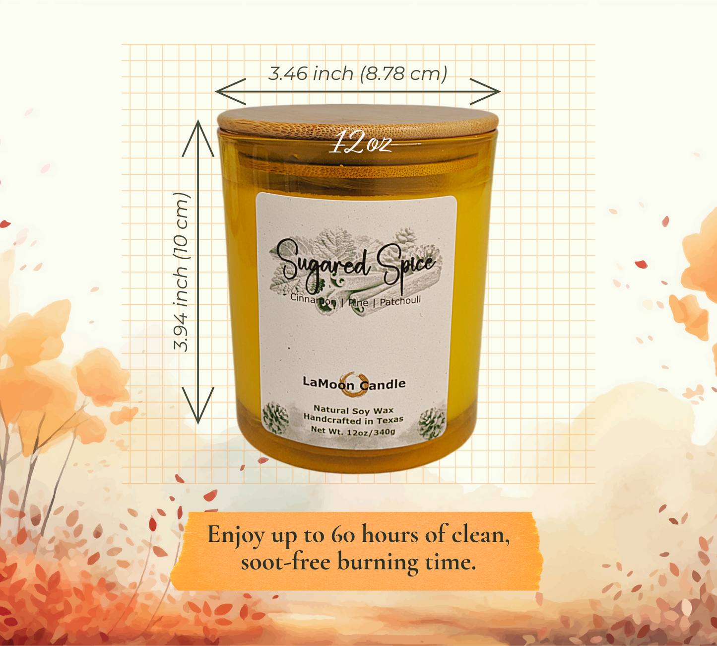 Sugared Spice - Large Soy Wax Candle