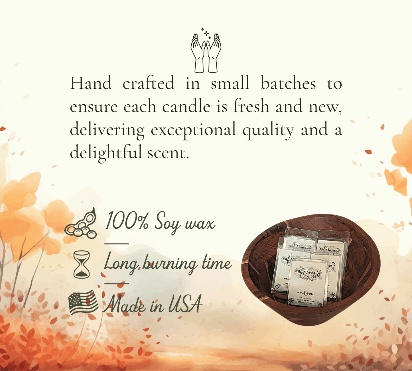 Sugared Spice - Scented Wax Melts - LaMoon Candle