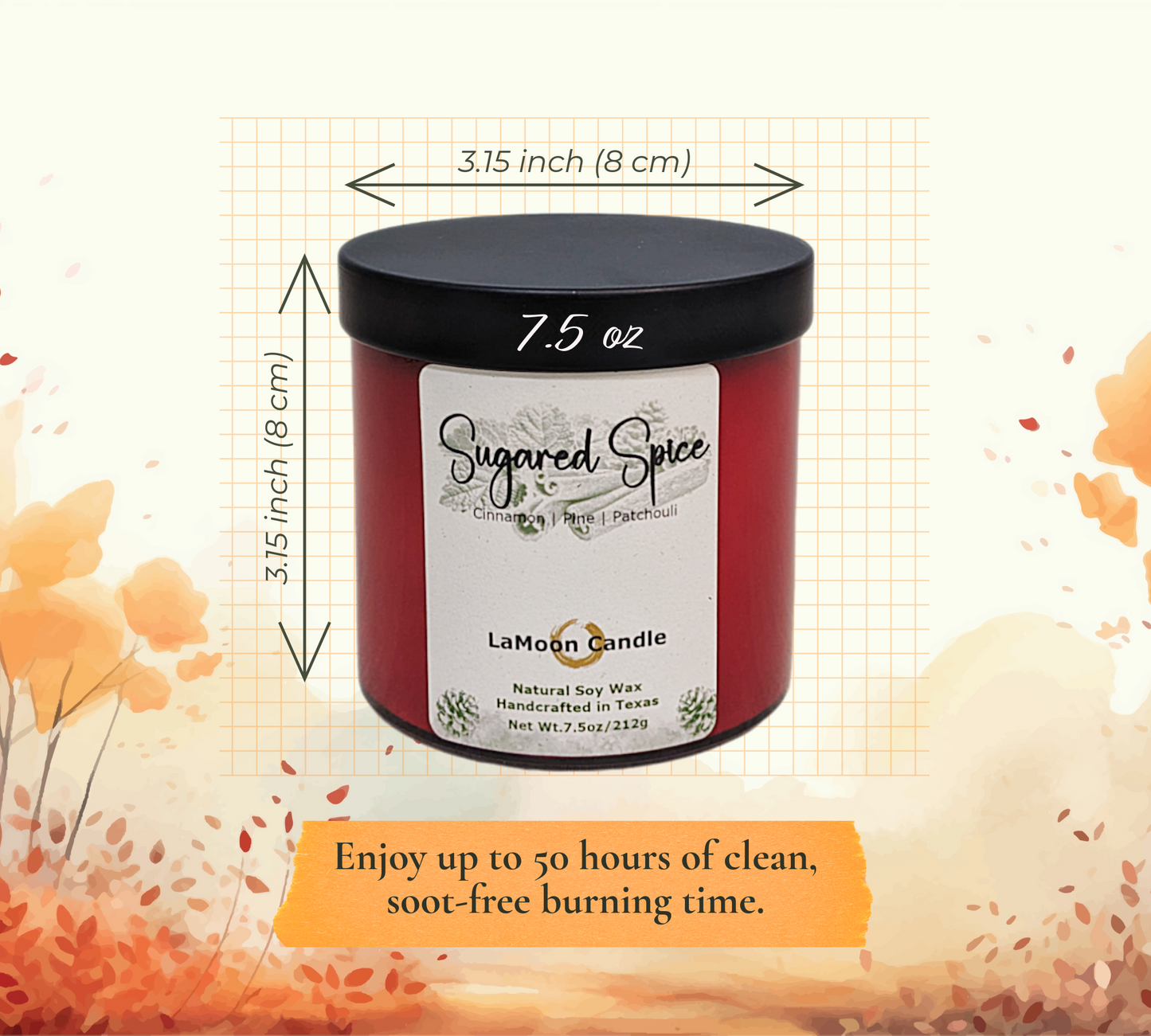 Autumn Glow - Medium Soy Wax Candle