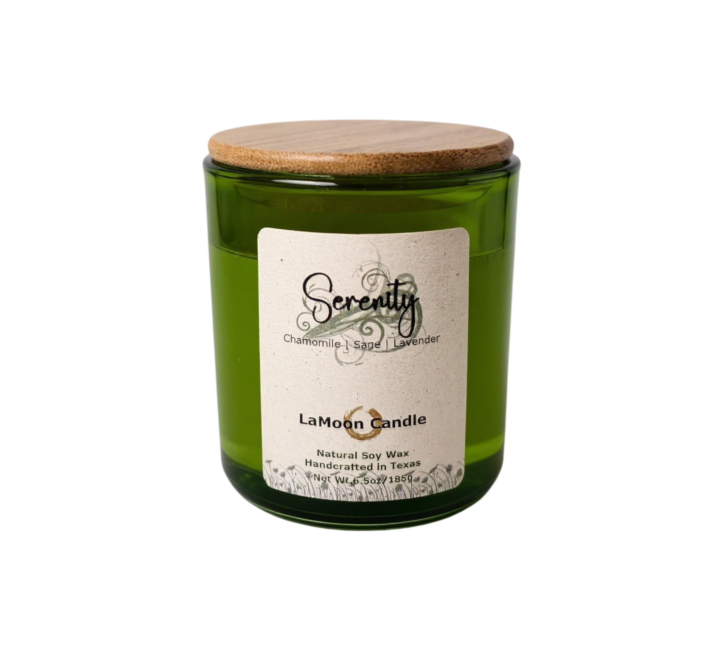 Serenity - Medium Lime Green Soy Wax Candle