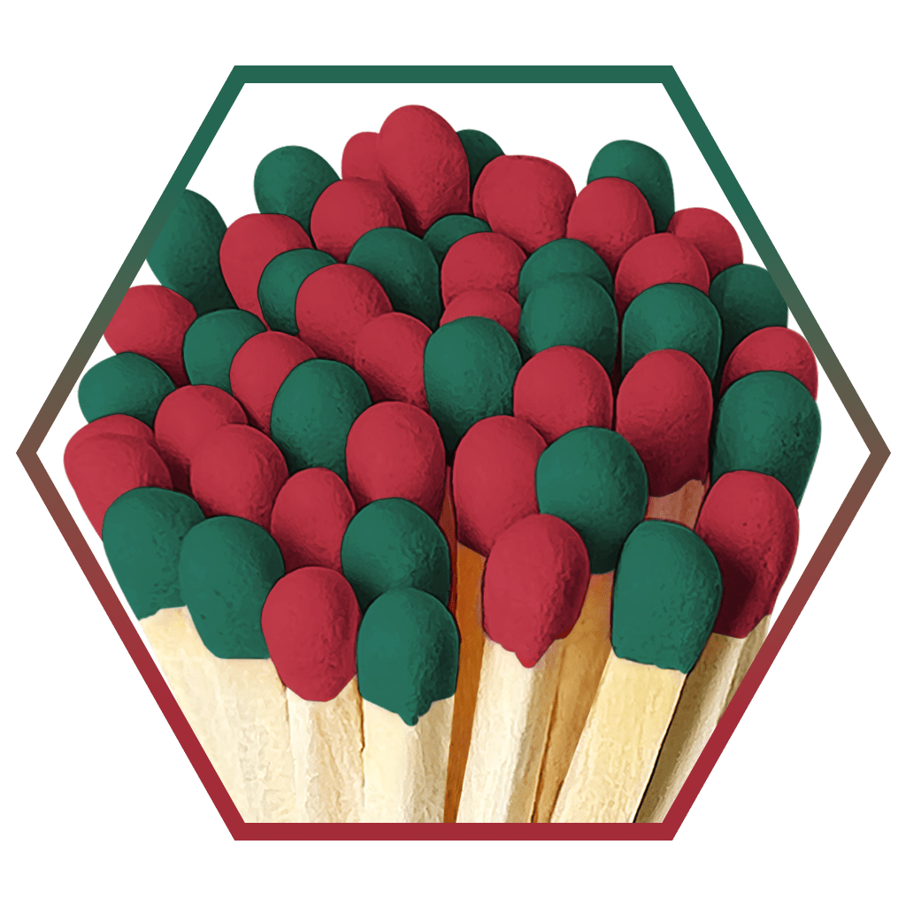 4 - Inch Premium Colored Safety Matches - LaMoon Candle