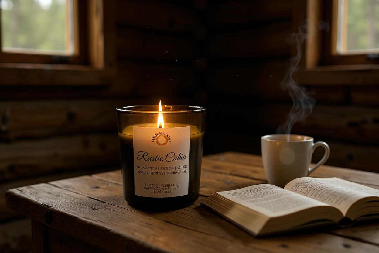 Rustic Cabin - Vintage Green Tumbler Soy Wax Candle
