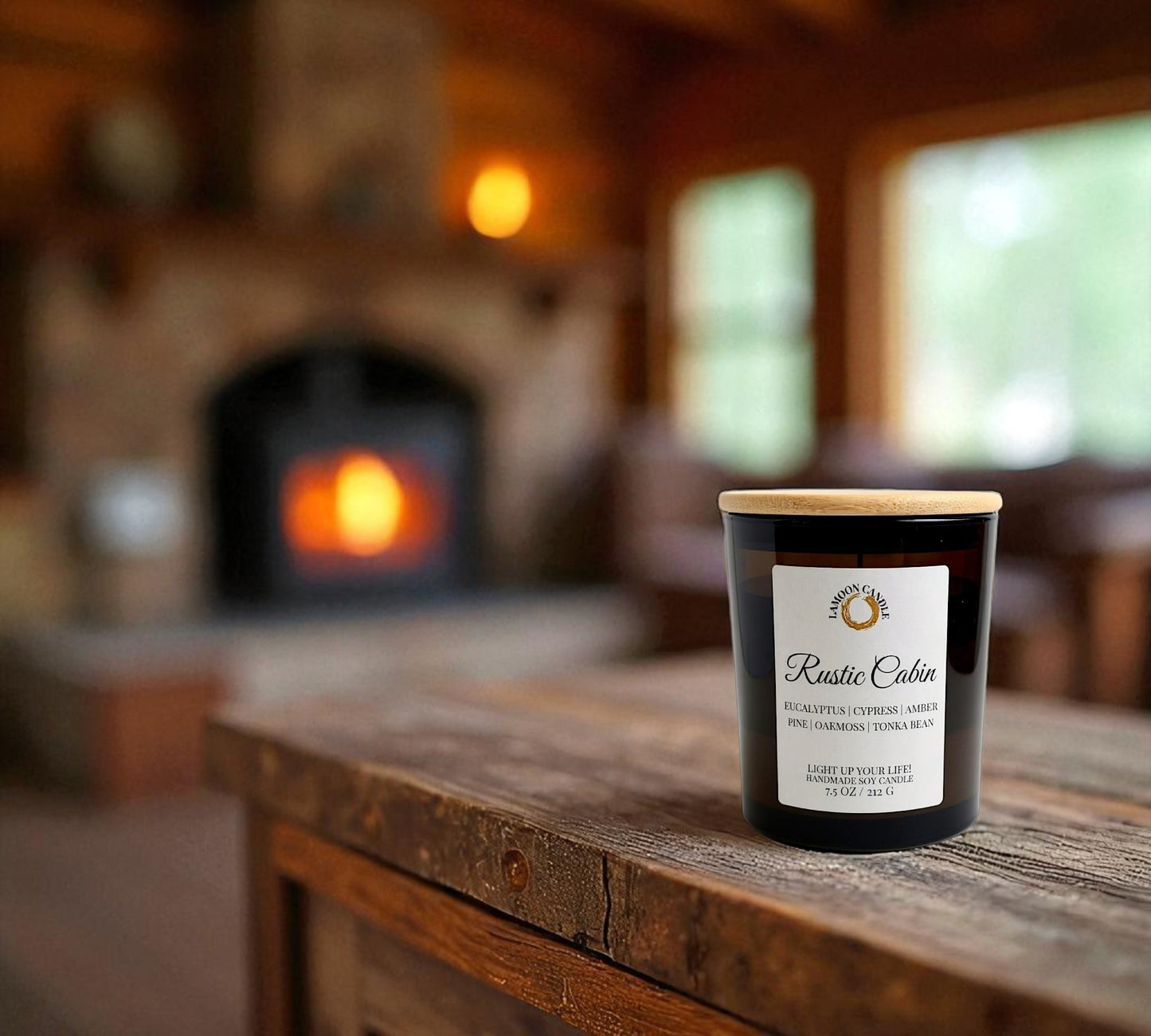 Rustic Cabin - Vintage Green Tumbler Soy Wax Candle
