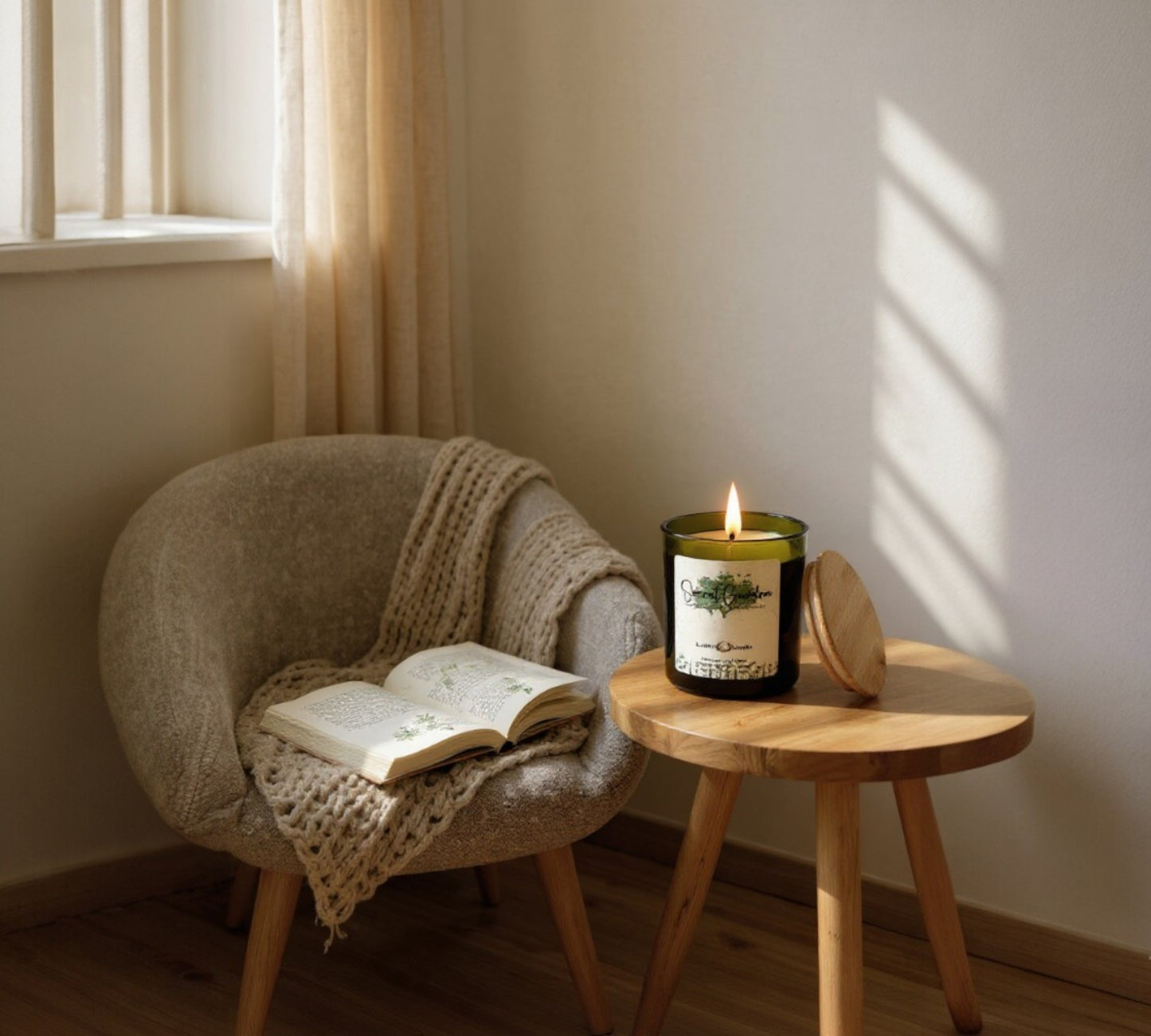 Secret Garden - Large Vintage Green Soy Wax Candle