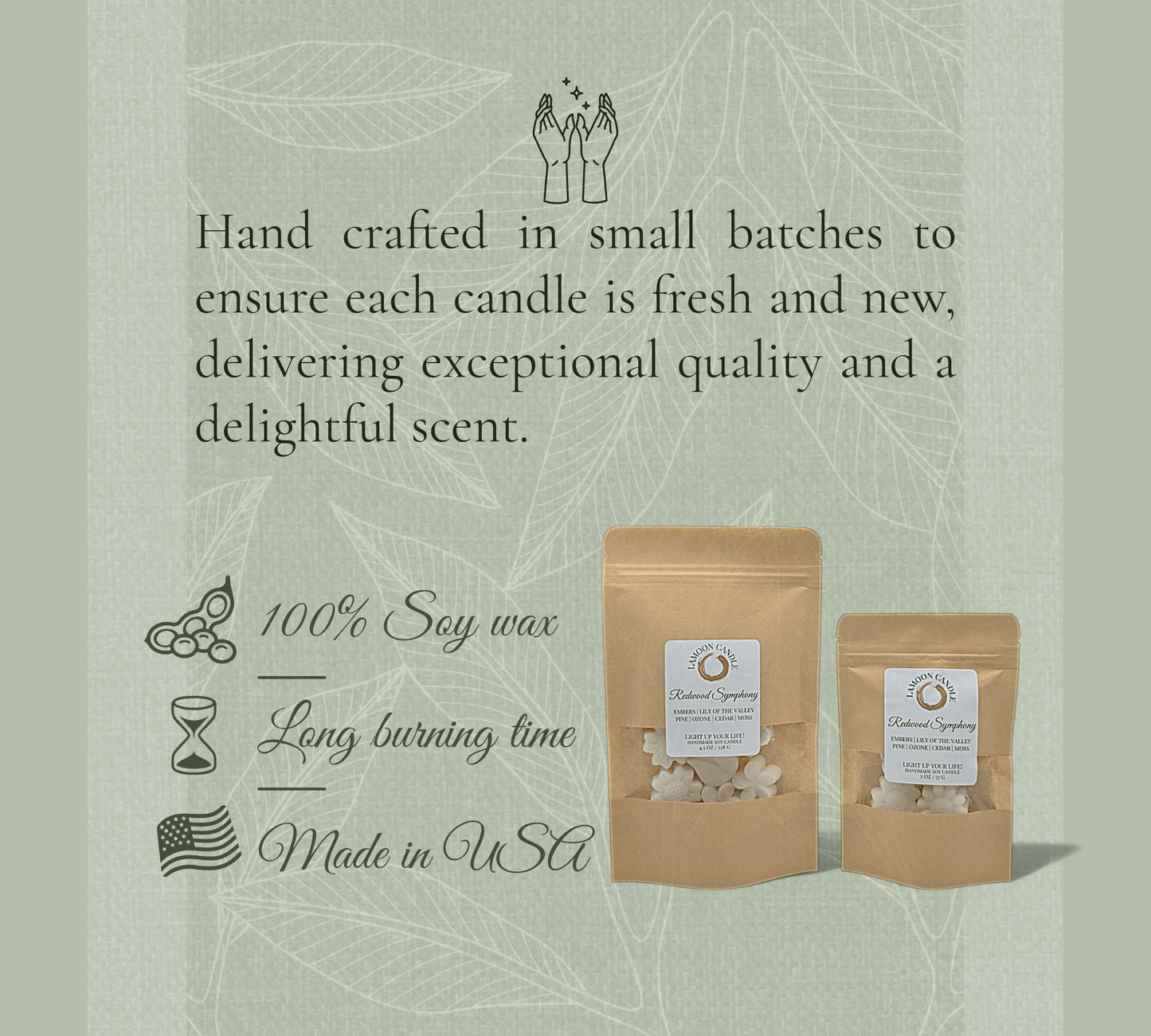 Redwood Symphony - Floral Wax Melts - LaMoon Candle