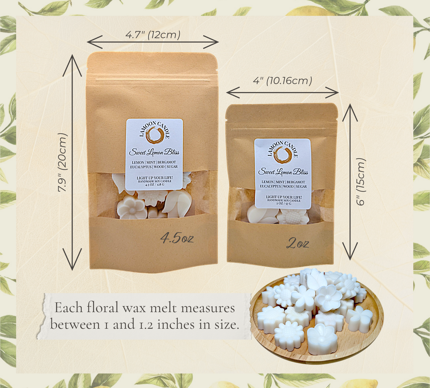 Sweet Lemon Bliss - Springtime Collection Floral Wax Melts