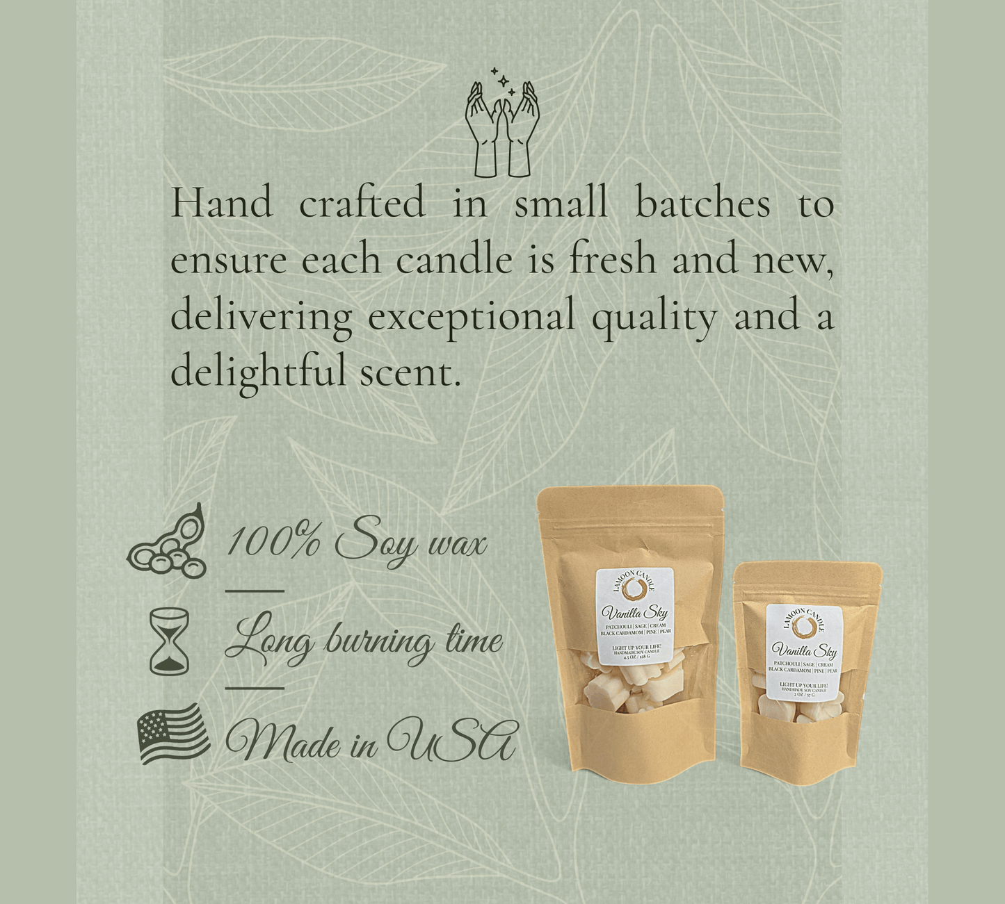 Vanilla Sky - Floral Wax Melts - LaMoon Candle