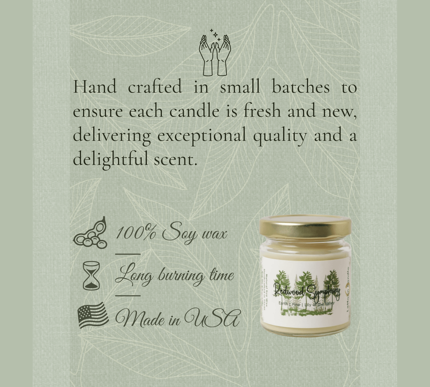 Redwood Symphony - Mini Luminary Soy Wax Candle - LaMoon Candle