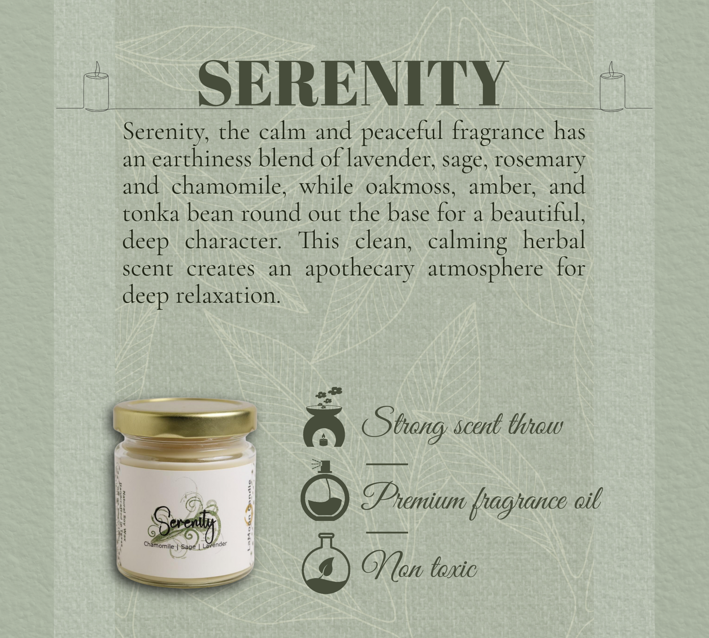 Serenity - Mini Luminary Soy Wax Candle