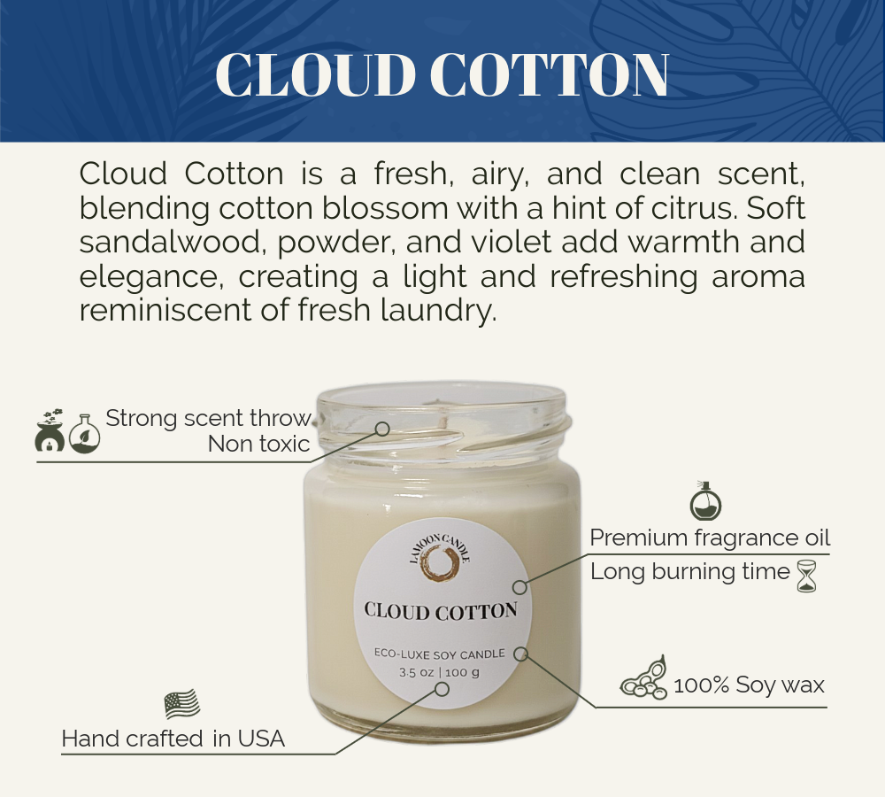 Cloud Cotton - Mini Luminary Soy Wax Candle