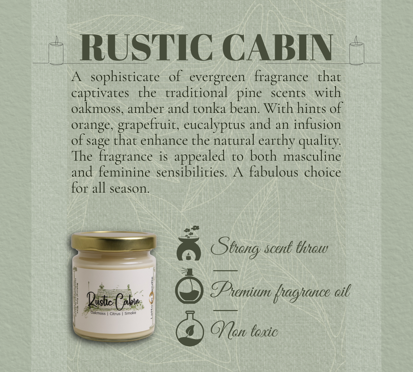 Rustic Cabin - Mini Luminary Soy Wax Candle