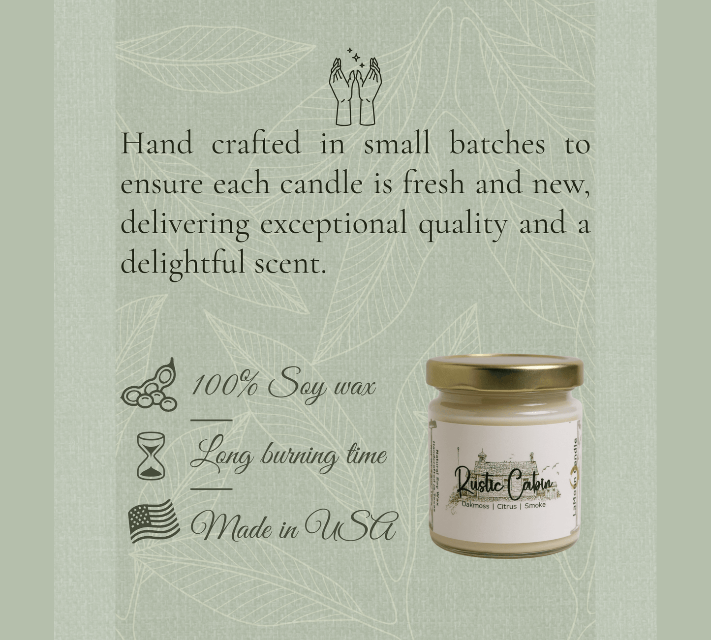 Rustic Cabin - Mini Luminary Soy Wax Candle - LaMoon Candle