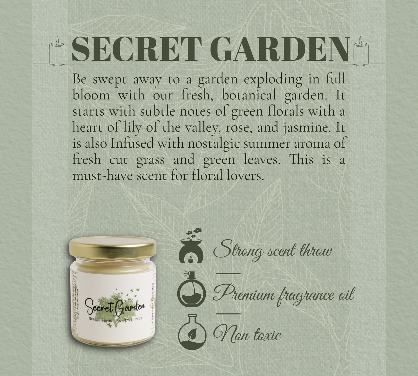 Secret Garden - Mini Luminary Soy Wax Candle