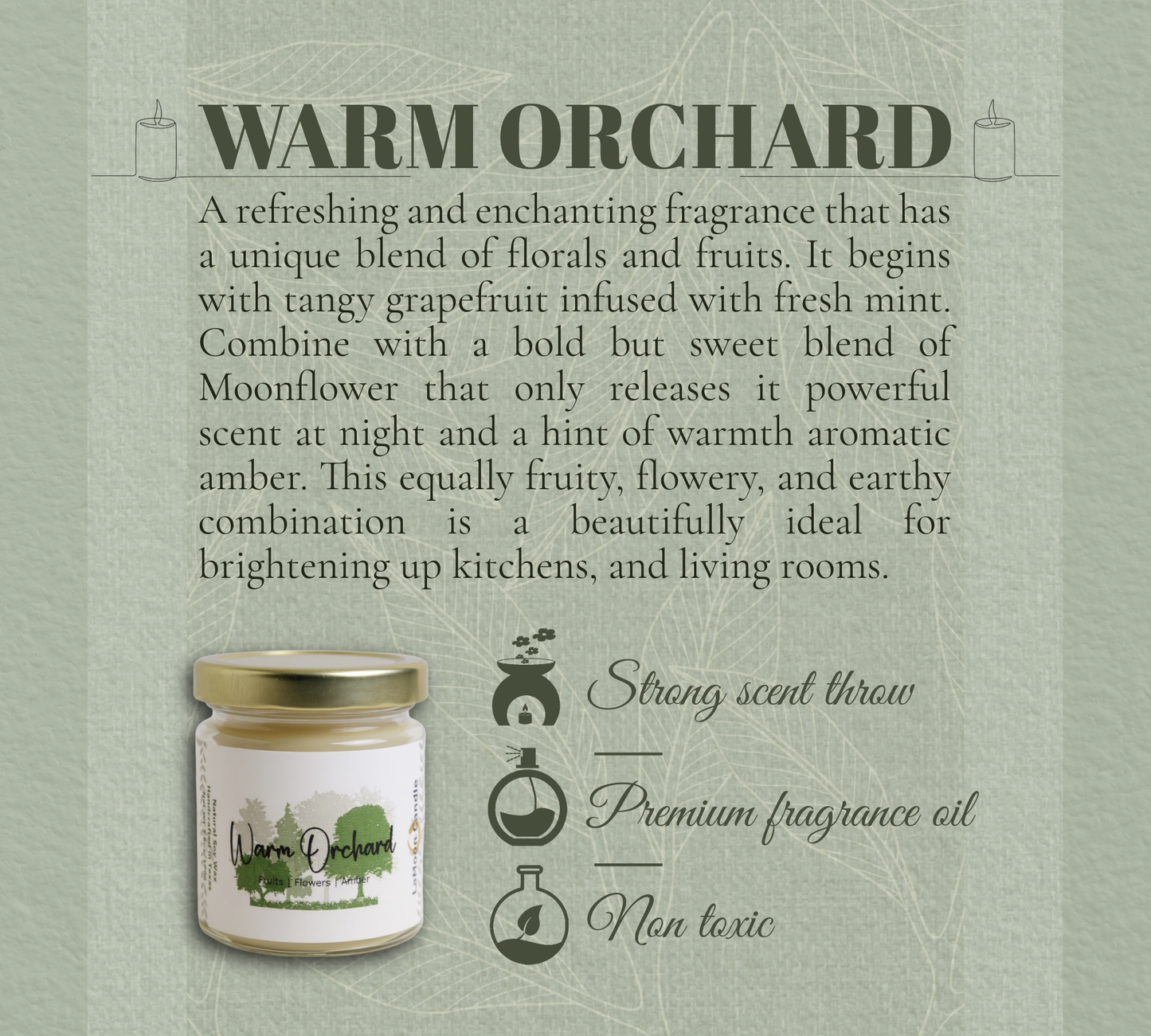 Warm Orchard - Mini Luminary Soy Wax Candle
