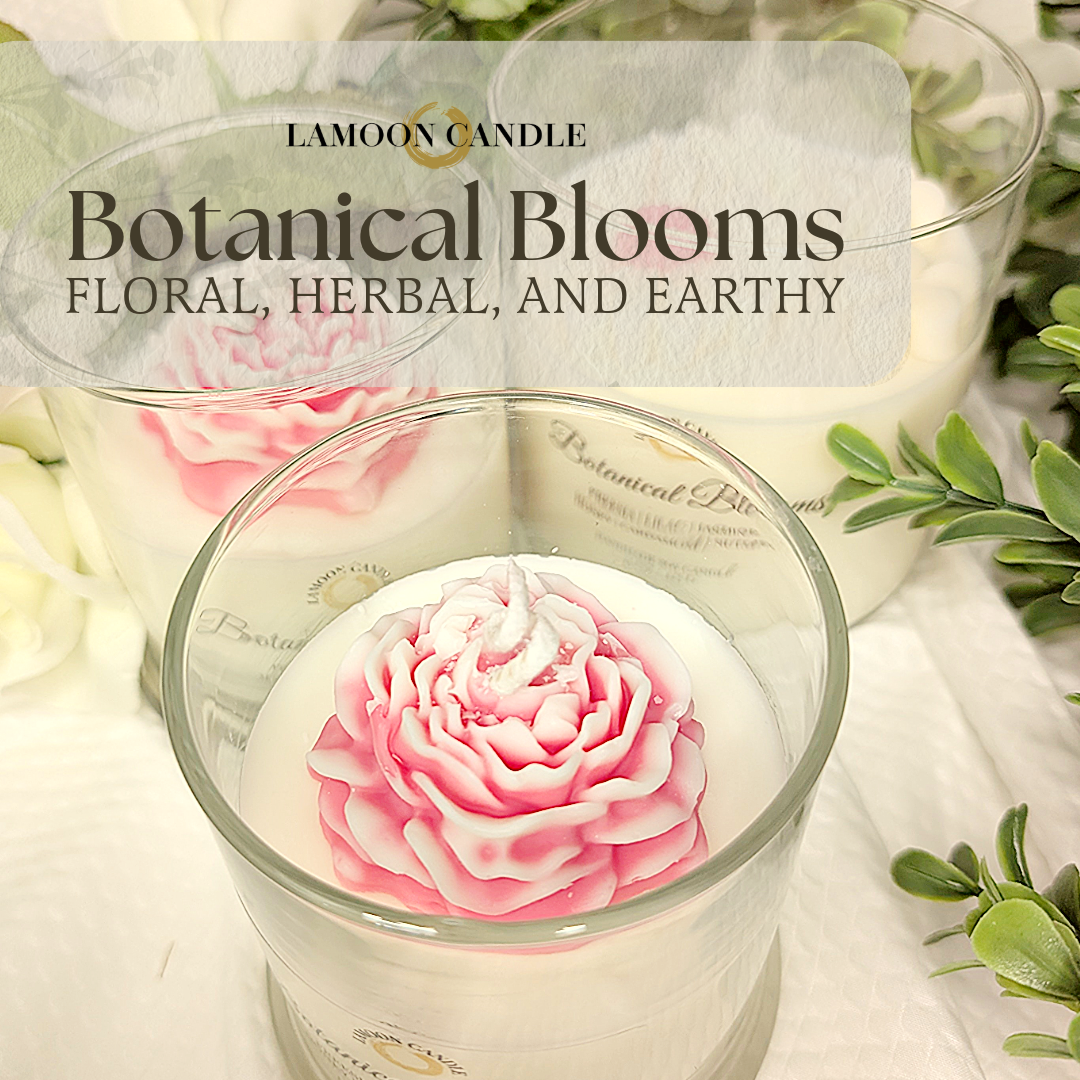 Botanical Blooms - Springtime Collection Medium Floral Soy Wax Candle