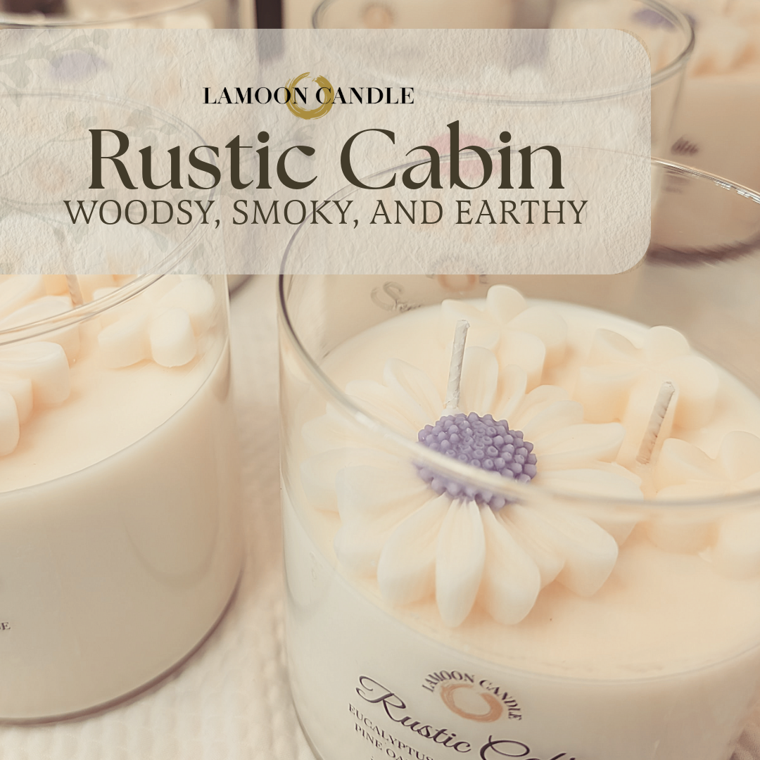Rustic Cabin - Large Floral Soy Wax Candle