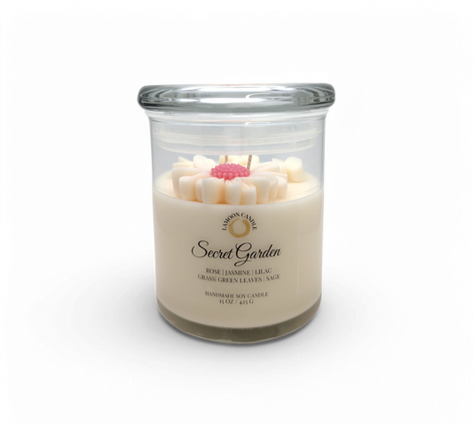 Secret Garden - Large Floral Soy Wax Candle