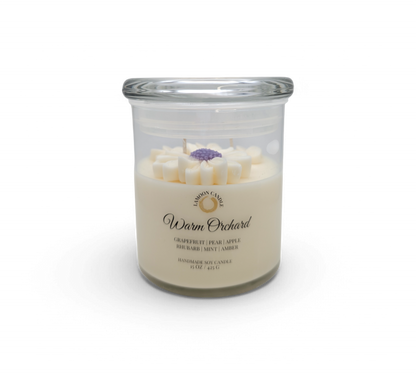 Warm Orchard - Large Floral Soy Wax Candle