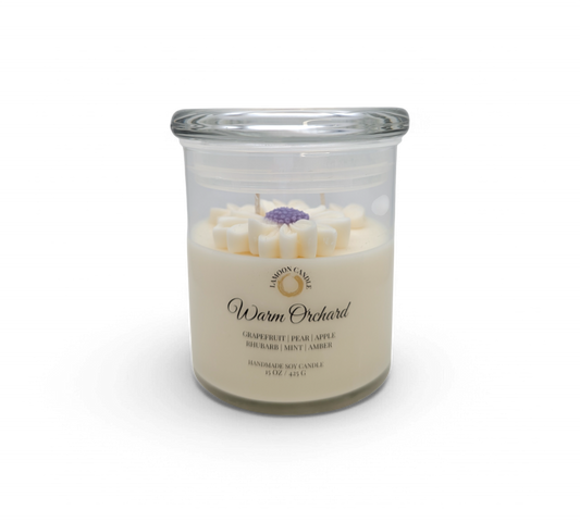 Warm Orchard - Large Floral Soy Wax Candle