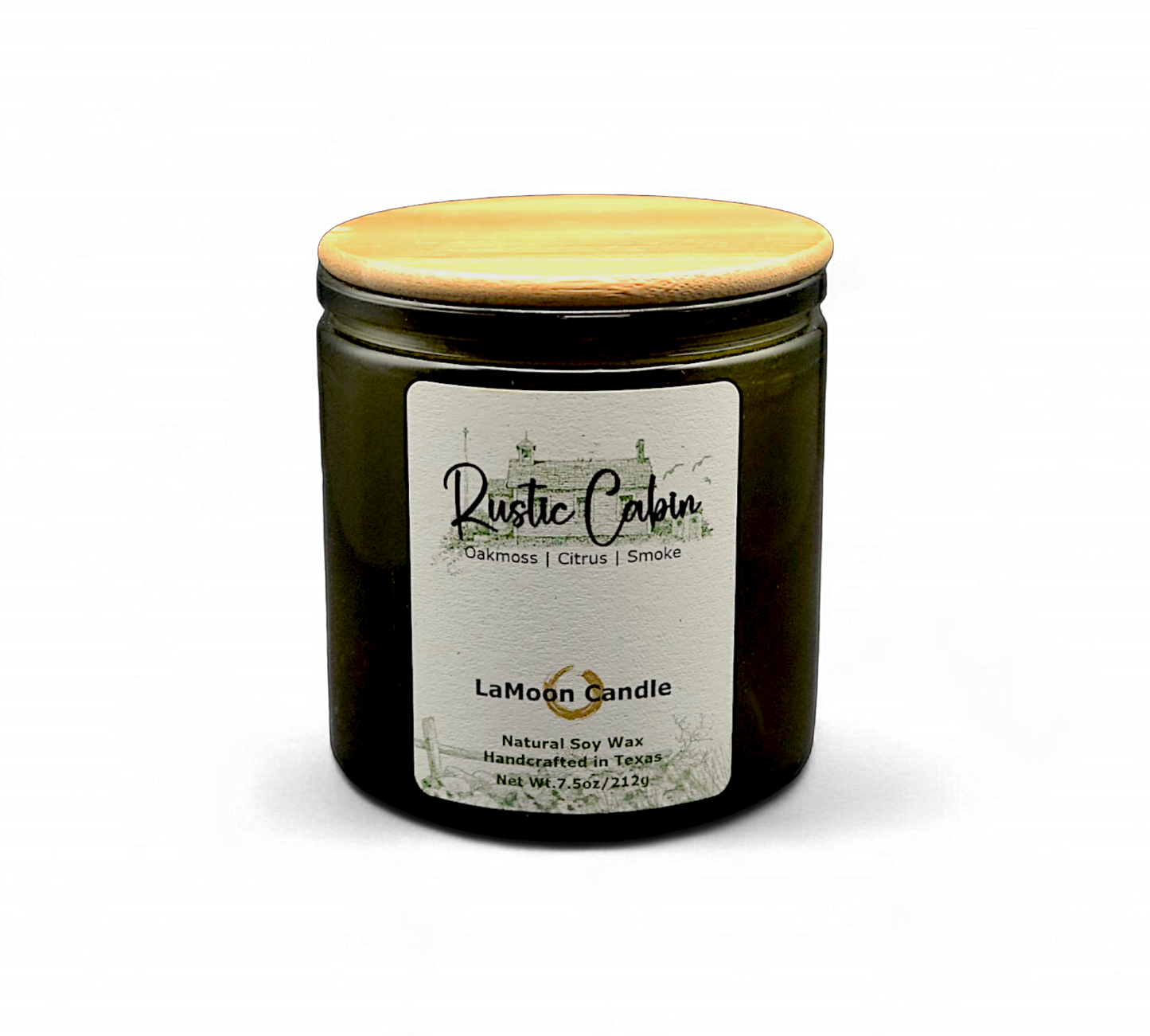 Rustic Cabin - Medium Vintage Green Soy Wax Candle