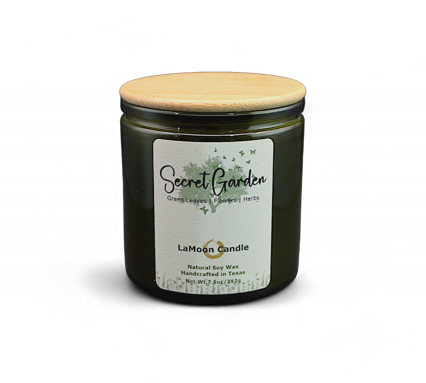 Secret Garden - Medium Vintage Green Soy Wax Candle