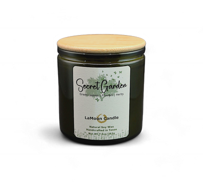 Secret Garden - Medium Vintage Green Soy Wax Candle