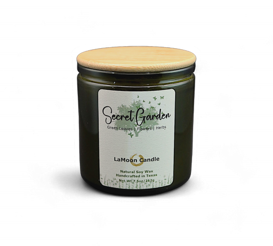 Secret Garden - Medium Vintage Green Soy Wax Candle