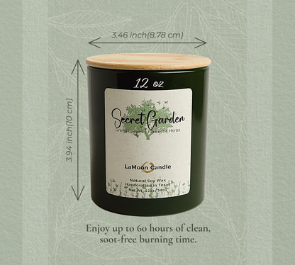 Secret Garden - Large Vintage Green Soy Wax Candle