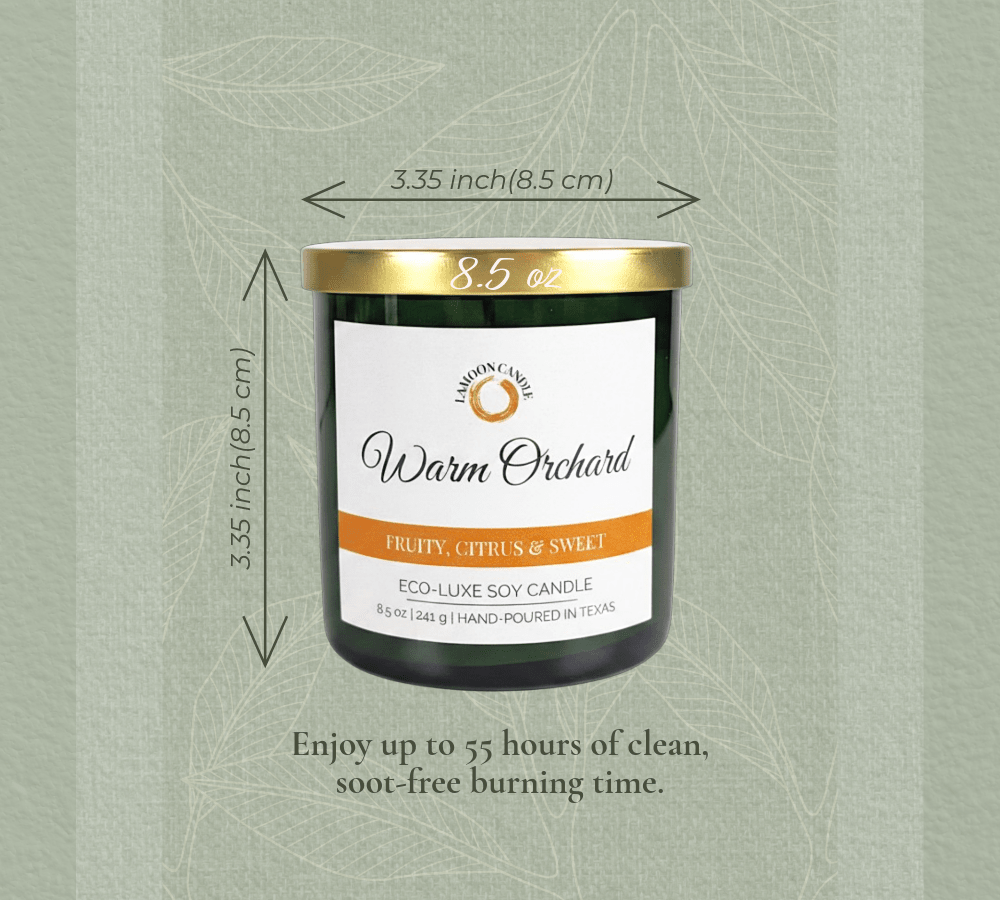 Warm Orchard - Forest Green Tumbler Soy Wax Candle - LaMoon Candle