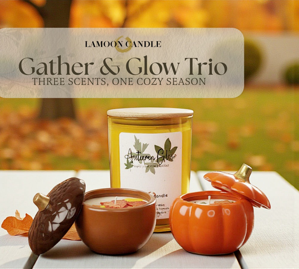 Gather and Glow Trio - Soy Wax Candle Set