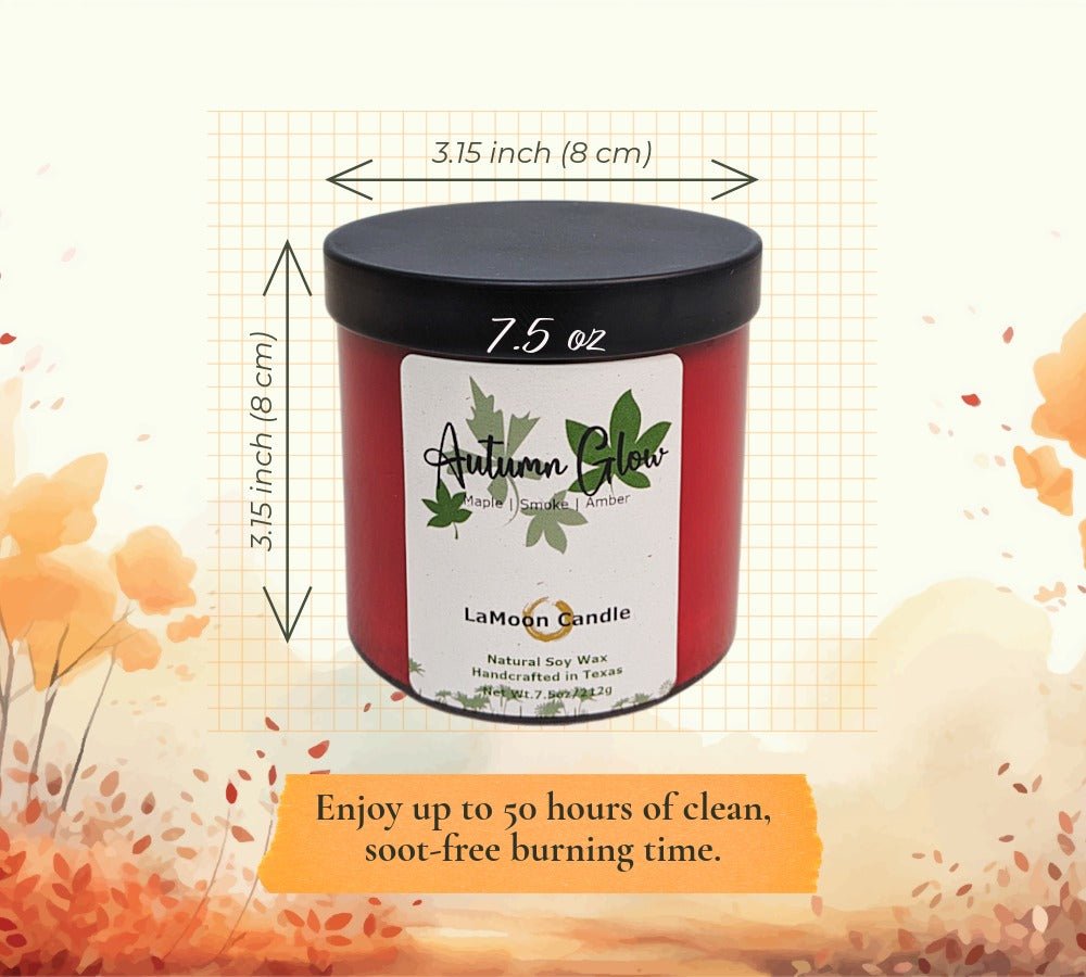 Autumn Glow - Medium Soy Wax Candle - LaMoon Candle