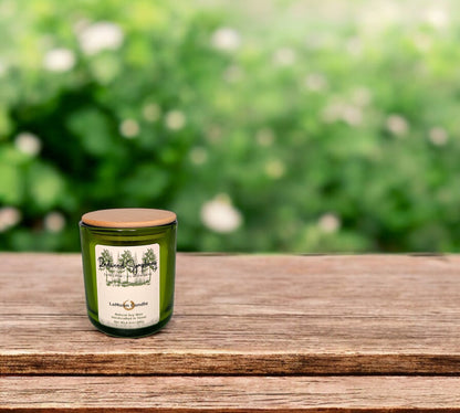 Redwood Symphony - Medium Lime Green Soy Wax Candle
