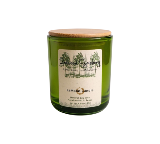 Redwood Symphony - Medium Lime Green Soy Wax Candle