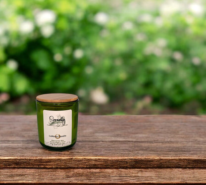 Serenity - Medium Lime Green Soy Wax Candle