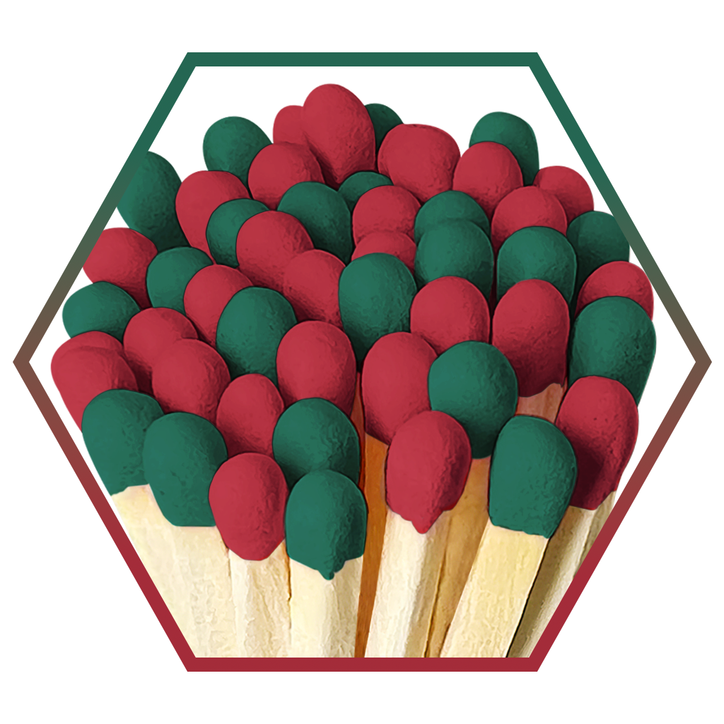 4-Inch Premium Colored Safety Matches