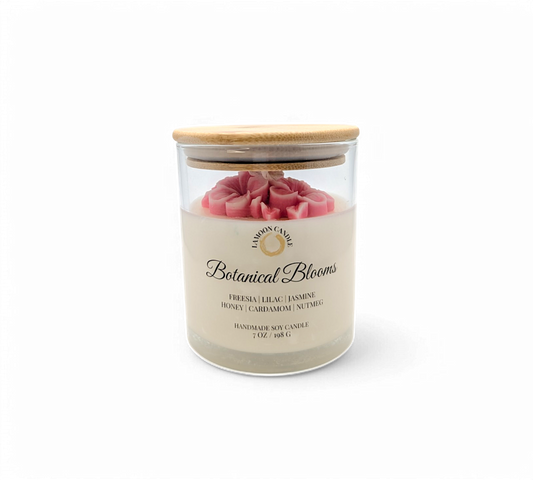 Botanical Blooms - Springtime Collection Medium Floral Soy Wax Candle