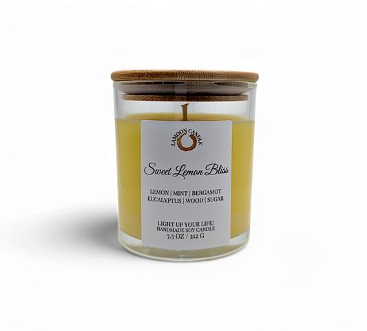 Sweet Lemon Bliss - Springtime Collection Medium Soy Wax Candle