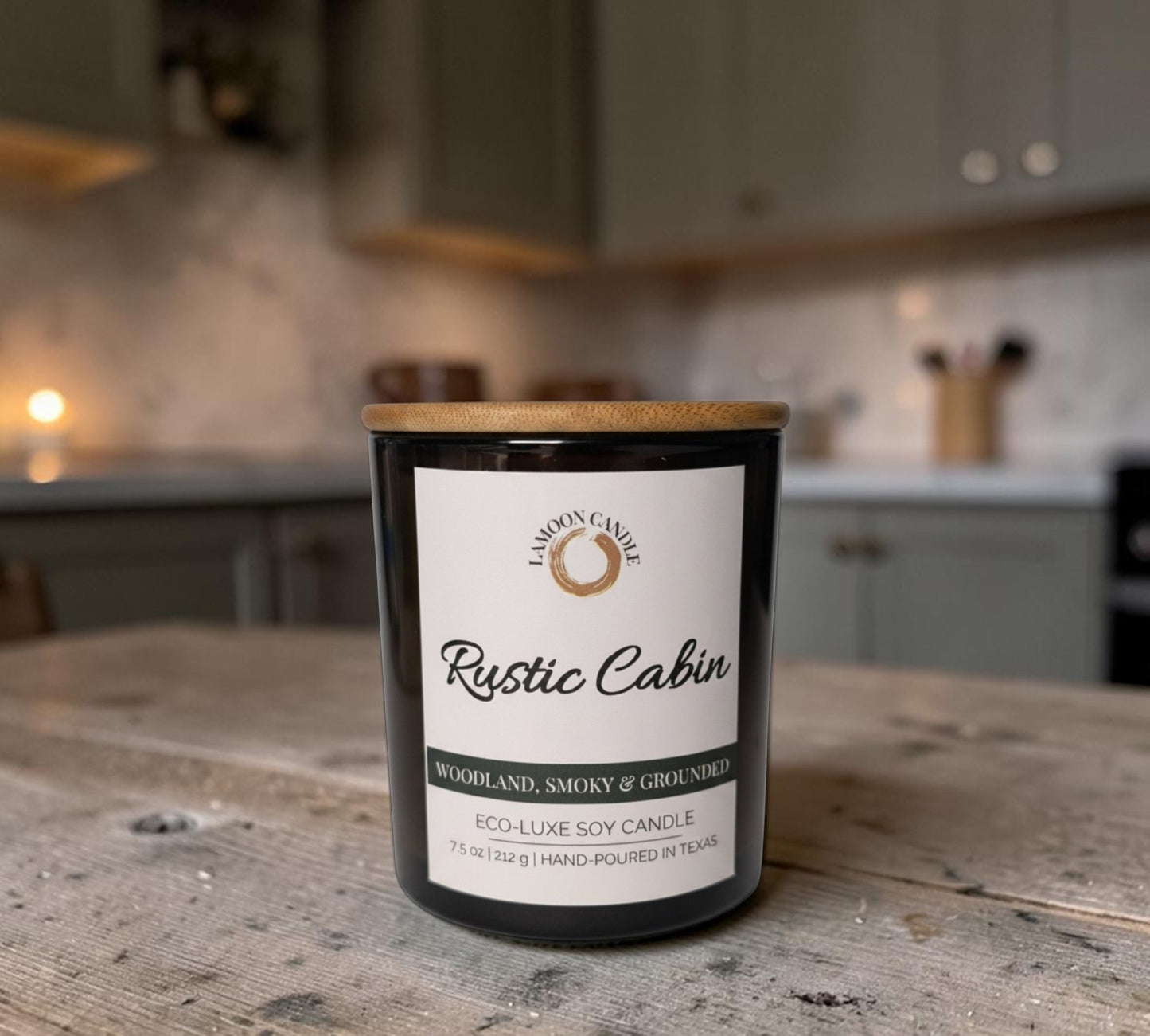 Rustic Cabin - Vintage Green Tumbler Soy Wax Candle - LaMoon Candle