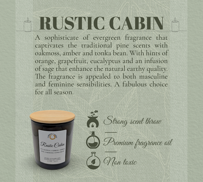 Rustic Cabin - Vintage Green Tumbler Soy Wax Candle