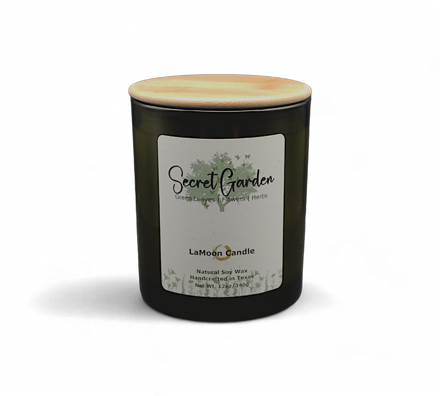 Secret Garden - Large Vintage Green Soy Wax Candle