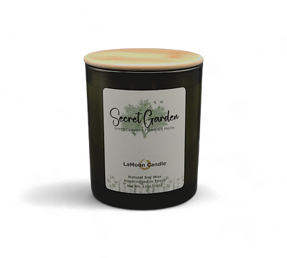 Secret Garden - Large Vintage Green Soy Wax Candle