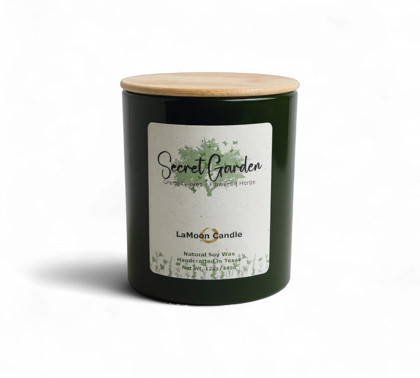 Secret Garden - Large Vintage Green Soy Wax Candle