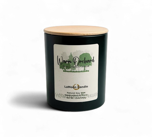 Warm Orchard - Large Vintage Green Soy Wax Candle