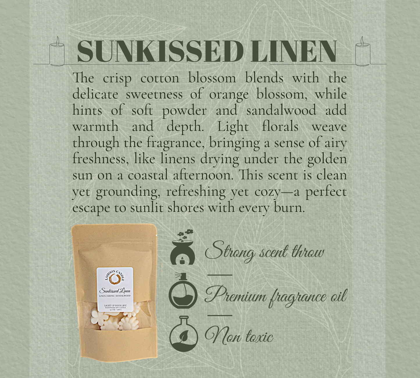 Sunkissed Linen - Floral Wax Melts